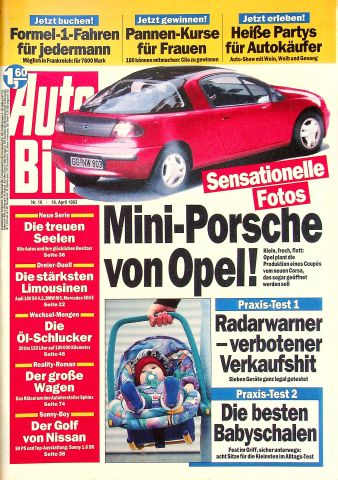Deckblatt Auto Bild (16/1993)